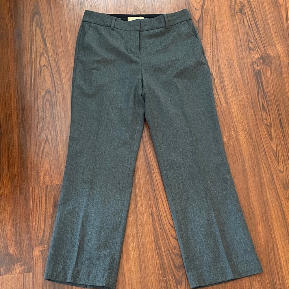 Talbots Gray Wool Dress Pants Size 4 Short – Italian Fabric Tailored Fit - Picture 2 of 9